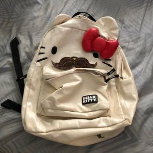 Hello Kitty Mustache Backpack